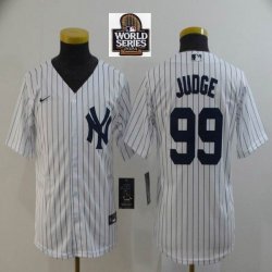 Youth Nike New York Yankees #99 Aaron Judge White majestic baseball Jersey