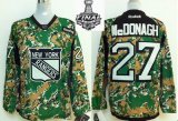 2014 stanley cup Rangers Ryan Mcdonagh 27# green camo nhl jerseys