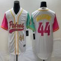 Nike San Diego Padres #44 Joe Musgrove white red green MLB Baseball jerseys Joint name-BD