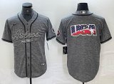 Nike Houston Astros blank Hemp grey majestic baseball jerseys Joint name big logo -BD