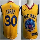 Nike Golden State Warriors #30 Stephen Curry yellow nba Toddler jerseys-OD