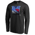 Men's New York Rangers Fanatics Branded Black Midnight Mascot Long Sleeve T-Shirt