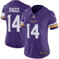 Women Minnesota Vikings #14 Stefon Diggs Nike purple Color Rush Limited Jersey