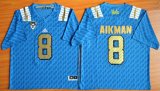 UCLA Bruins Troy Aikman 8 College Football Jerseys - Blue