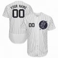 Custom New York Yankees white Flexbase baseball jerseys