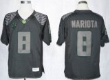 Oregon Duck Marcus Mariota 8 College Football Limited Jerseys - Blackout