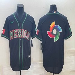 2023 World Cup Mexico blank black new majestic MLB baseball Jerseys-BD 03