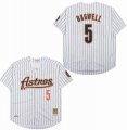 Houston Astros #5 Jeff Bagwell white throwback baseball jerseys