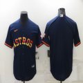 Nike Houston Astros blank dark blue majestic baseball jerseys rainbow version