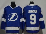 Adidas Tampa Bay Lightning #9 Tyler Johnson blue hockey jerseys