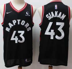 Nike Toronto Raptors #43 Pascal Siakam black NBA basketball Jersey-S8