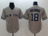 New York Yankees #18 Didi Gregorius gray majestic baseball Jersey