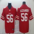 49ers #56 Kwon Alexander red nike Color Rush Limited Jersey-BD