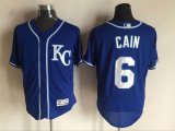 2016 Kansas City Royals #6 Lorenzo Cain blue Flexbase Authentic Collection Jersey