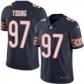 Nike Chicago Bears #97 Young dark blue Color Rush Limited Jerseys