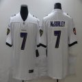 Baltimore Ravens #7 Trace McSorley white Color Rush Limited Jersey