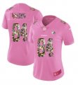 Women Nike Pittsburgh Steelers 84 Brown Pink Camouflage font love pink 2017 Vapor Untouchable player jersey