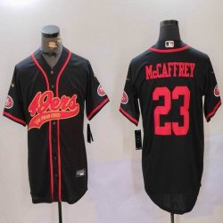 Nike San Francisco 49ers #23 Christian McCaffrey black Mexico baseball jerseys Joint name-BD