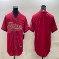 Nike Nike Houston Texans blank red baseball jerseys Joint name-BD