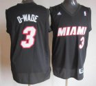 2013 Adidas Miami Heat #3 D-Wade Black NBA Jerseys