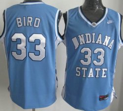 North Carolina #33 Larry Bird Blue NBA Jerseys