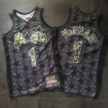 Orlando Magic #1 Tracy Mcgrady gray black camo NBA Jerseys-LT