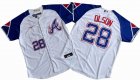 Men's Atlanta Braves Ronald 28# Matt Olson Nike White City Connect Limited Player Jersey