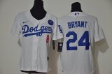 Youth Nike Los Angeles Dodgers Kobe Bryant White majestic baseball Jersey-KB patch