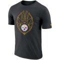 Men's Pittsburgh Steelers Nike Black Fan Gear Icon Performance T-Shirt