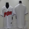 Nike Cleveland Indians blank white majestic baseball jersey-BD