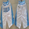 North Carolina white skyblue nba shorts with pocket -XD