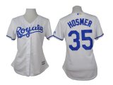 women Kansas City Royals Eric Hosmer 35# white baseball jersey