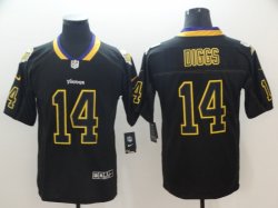 Minnesota Vikings #14 Stefon Diggs Nike black Color Rush Limited Jersey