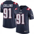 Men New England Patriots #91 Jamie Collins Nike blue Color Rush Limited Jersey