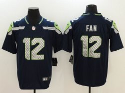 Seattle Seahawks #12 Fan Nike blue Color Rush Limited Jersey