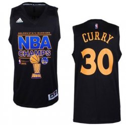 Golden State Warriors #30 Stephen Curry black NBA Champions jerseys