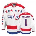 Semyon Varlamov Jersey 1 White Washington Capitals Jerseys