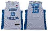 North Carolina Vince Carter #15 White NBA basketball Jersey