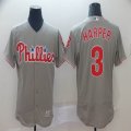 Philadelphia Phillies #3 Bryce Harper gray Flexbase Authentic Collection Jersey