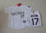 Colorado Rockies Todd Helton #17 kid White mlb jersey