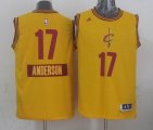 2014 Cleveland Cavaliers #17 Anderson Varejao yellow NBA Christmas Jerseys