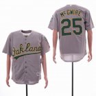 Oakland Athletics #25 Mark McGwire Gray majestice baseball Jersey