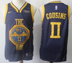 Nike Golden State Warriors #0 DeMarcus Cousins Dark Blue nba basketball jerseys-S8