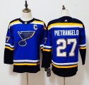 Youth Adidas St.Louis Blues #27 Alex Pietrangelo blue hockey jersey