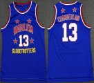 Harlem Globetrotters #13 Wilt Chamberlain Blue Basketball Jerseys-LC