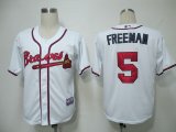 MLB Jerseys Atlanta Braves 5 Freeman white