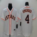 Nike Houston Astros #4 George Springer white majestic baseball jersey