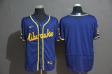 Nike Milwaukee Brewers blue Flexbase Authentic Collection Jersey