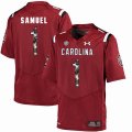 Custom South Carolina #1 Deebo Samuel red fashion college football jersey