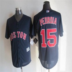 Boston Red Sox Dustin Pedroia 15# dark blue mlb baseball jersey